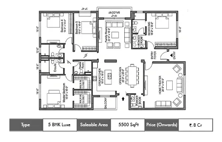 Godrej Whitefield Villas Floor Plan